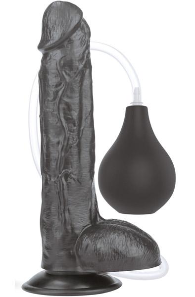 Lovetoy Squirt Extreme Dildo Black 25,5cm Sprutande dildo