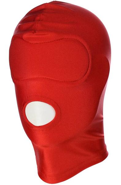Red BDSM Hood Mouth Only BDSM mask