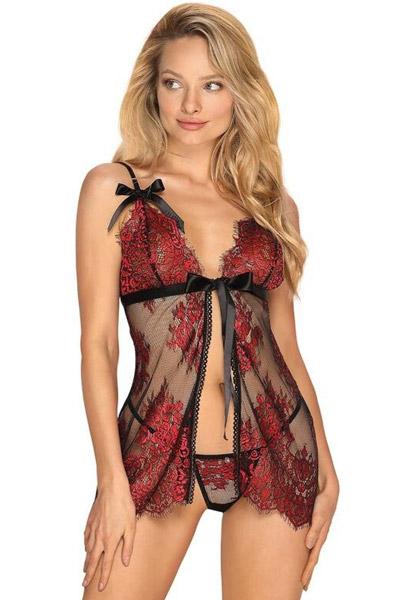 Obsessive Redessia Babydoll & Thong L/XL Babydoll