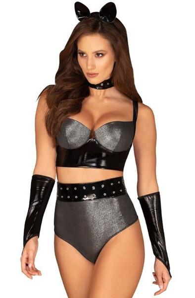 Obsessive Silveria Set L/XL Sexiga underkläder