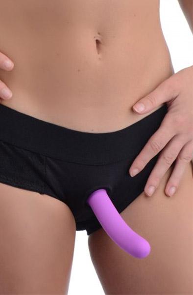 Strap U Envy Strap-on Harness With Dildo Black Strap-on med sele