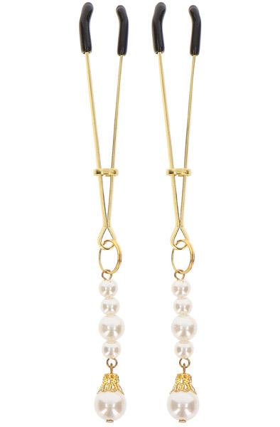Taboom Tweezers With Pearls Gold Bröstvårtsklämmor