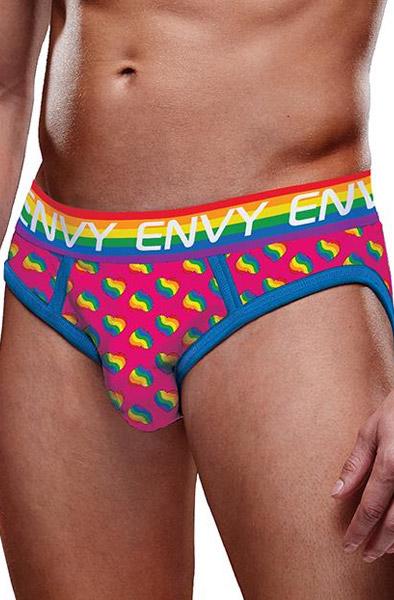 Rainbow Hearts Bubble Butt Jock M/L Jockstrap