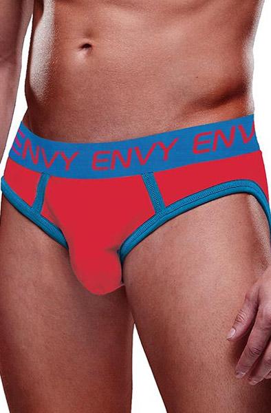 Solid Envy Jock Red Blue M/L Jockstrap