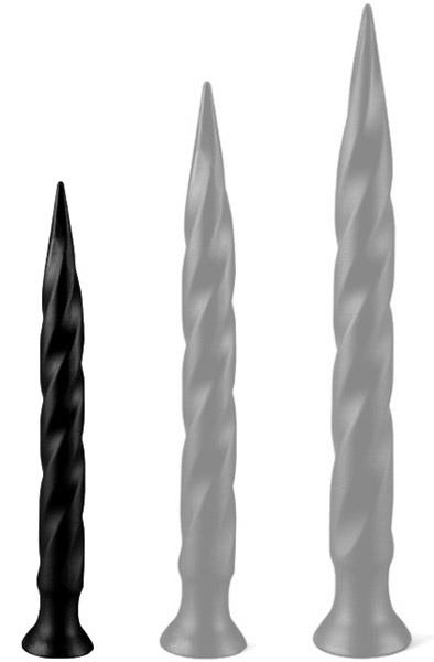 Long Tail Dildo Black 35 cm Extra lång analdildo