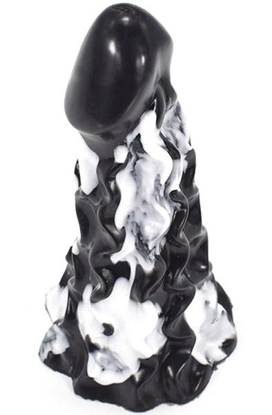 Himiks Dildo Black-White 22 cm Dragon dildo