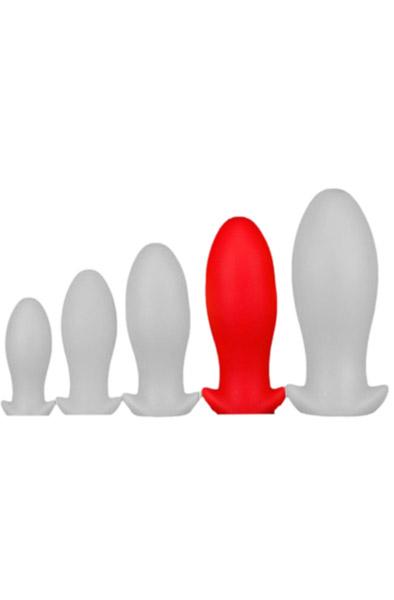 Eggplay Silicone Plug Saurus Egg Red XL Grövre analplugg