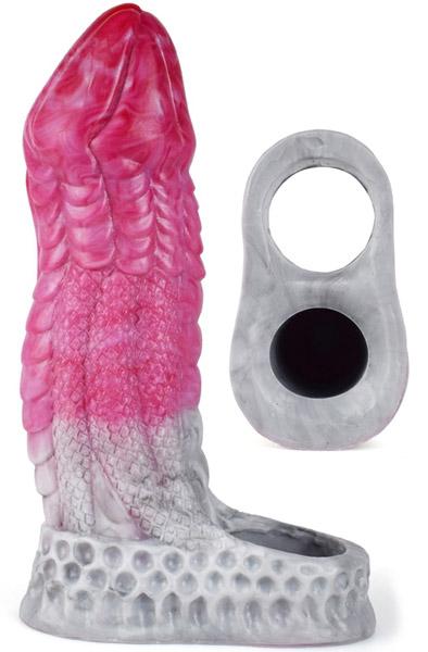 Pink Alien Monster Extend Penis Sleeve Penisförlängare/Sleeve