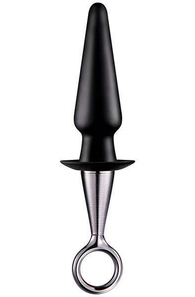 Silicone Plug With Finger Ring 23 cm Analplugg med dragring
