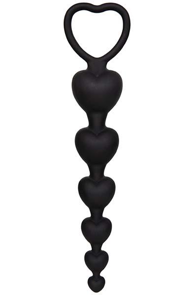 Black Silicone Anal Beads 19 cm Analkulor