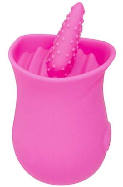 Tongue Licker With 10 Licking Modes Pink Vibrator