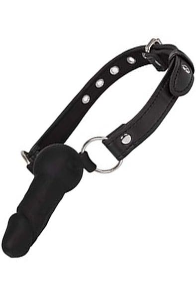 Diabolique Black Gag With Dildo Gagball med dildo