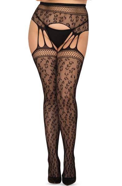 Obsessive Garter Stockings S817 XL/XXL Strumpbyxor