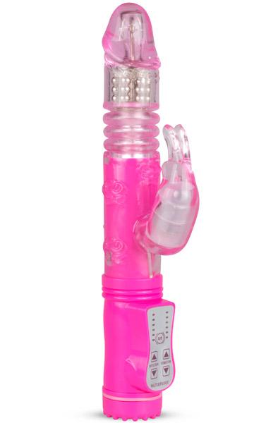 Easytoys Thrusting Rabbit Vibrator Pink Rabbitvibrator