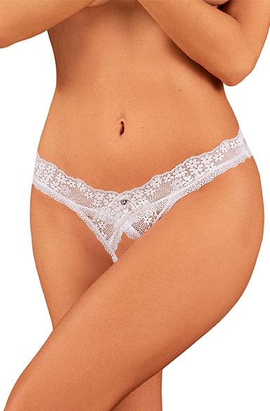 Obsessive Heavenlly Crotchless Thong XS/S Trosa med öppen gren