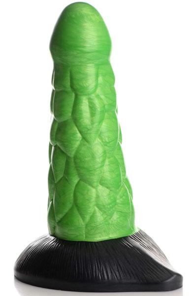 Radioactive Reptile Thick Scaly Silicone Dildo 19 cm Dragon dildo