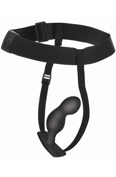 P-Spot Plugger Anal Plug With Harness & Remote Control Prostatavibrator