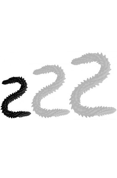 DoublePlayz Double Dildo Scolop Black 40 cm Extra lång analdildo