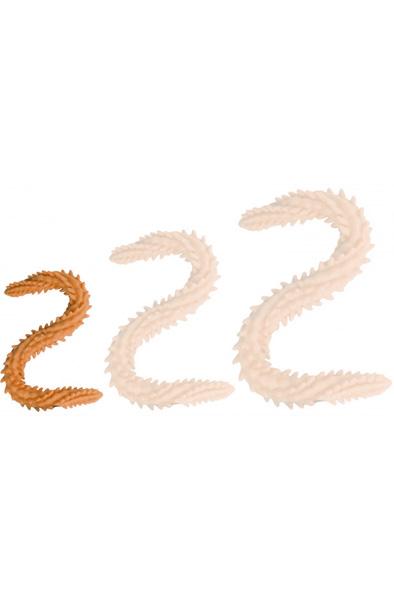 DoublePlayz Double Dildo Scolop Orange 40 cm Extra lång analdildo