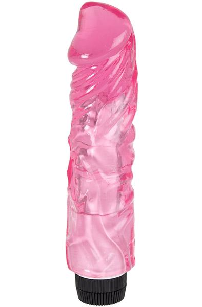 Thick Realistic Vibrating Dildo Pink 22 cm Dildo med vibrator
