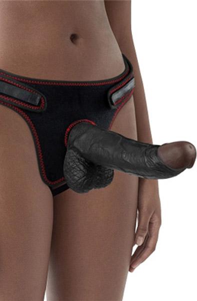 Lovetoy Easy Strapon Set Black 21,5 cm Strap-on