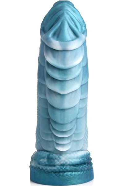 Sea Serpent Scaly Dildo Blue 21 cm Dragon dildo