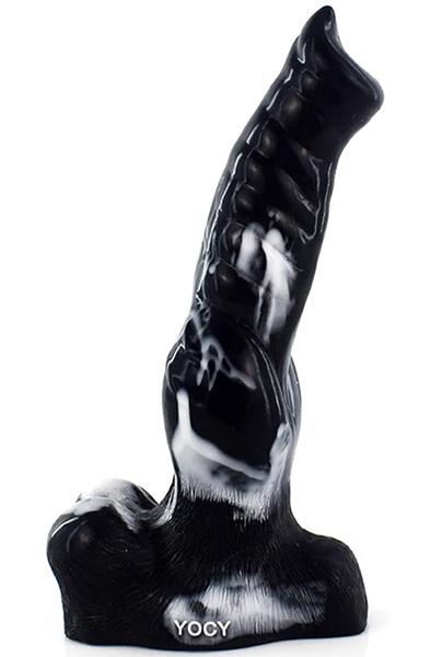 Mamthy Dildo Black/White 26 cm Dragon dildo