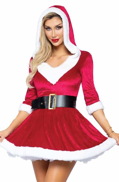 Leg Avenue Mrs. Claus Hooded Dress XL Rollspel & Maskerad