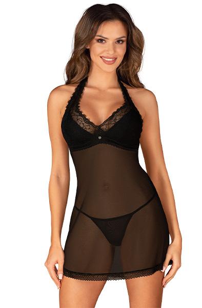 Obsessive Medilla Chemise & Thong XS/S Chemise & Babydoll