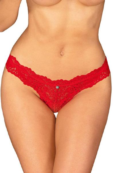 Obsessive Amor Cherris Thong Red S/M Spetstrosa