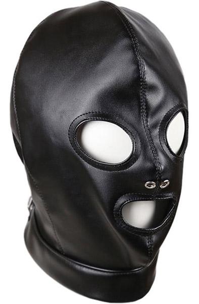 Submision Hood With Back Straps Adjustable BDSM mask
