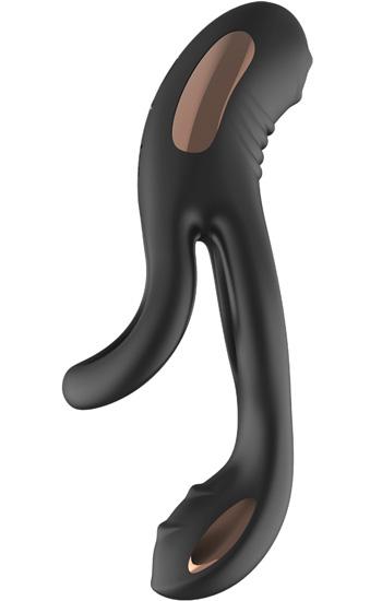 Vibrating Cock Ring With Clitoral Vibrator Penisring dubbelpenetration