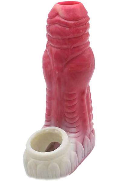 Pink Alien Monster Penis Sleeve 13,8 cm Penisförlängare/Sleeve