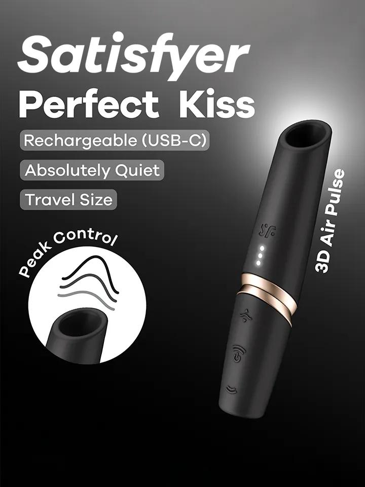 Satisfyer Perfect Kiss Air Pulse Vibrator Lufttrycksvibrator