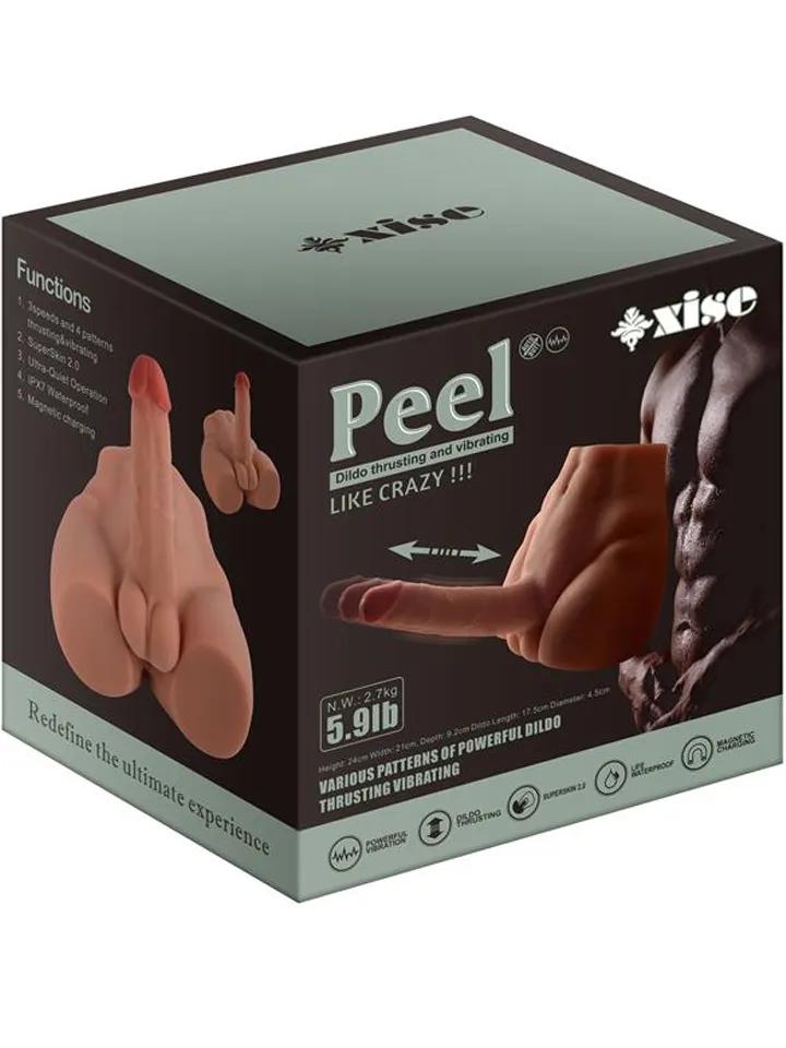 Peel Thrusting & Vibrating Dildo Sexdocka