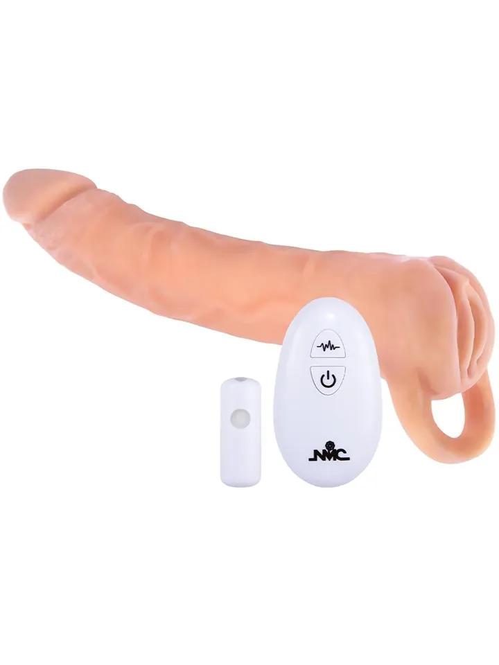 Extension Sleeve With Remote Control Bullet Penisförlängare/Sleeve med vibrator