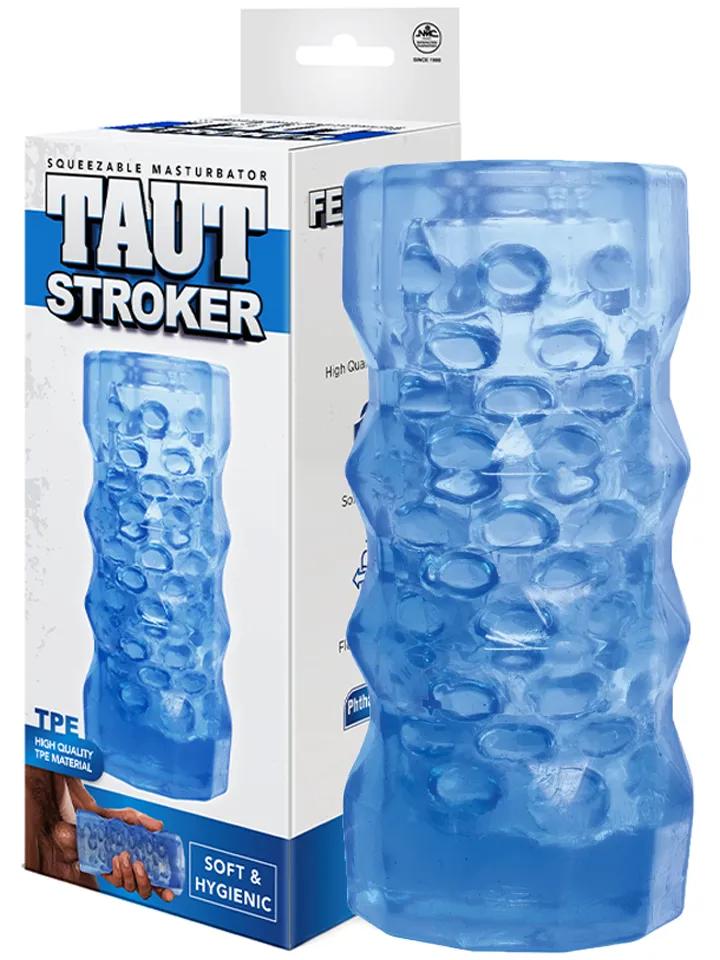 Taut Stroker Squeezable Masturbator Blue	 Stroker