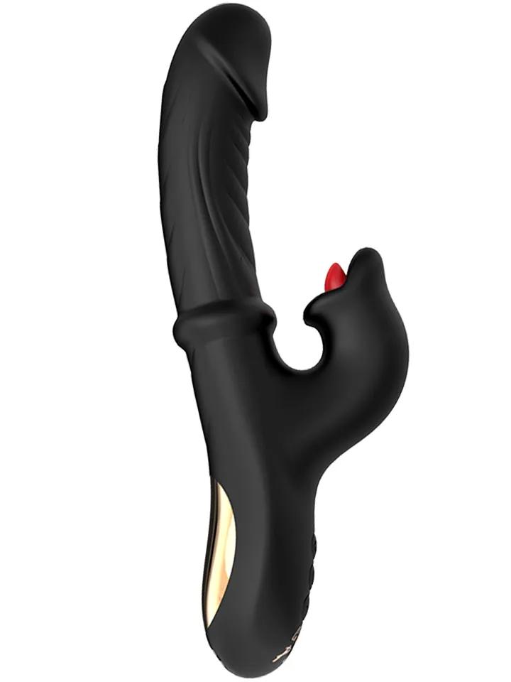 Grlpwr Envy Licking & Thrusting Vibrator Rabbitvibrator med roterande tunga