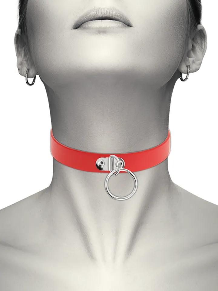 Coquette Hand Crafted Choker Fetish Red Choker