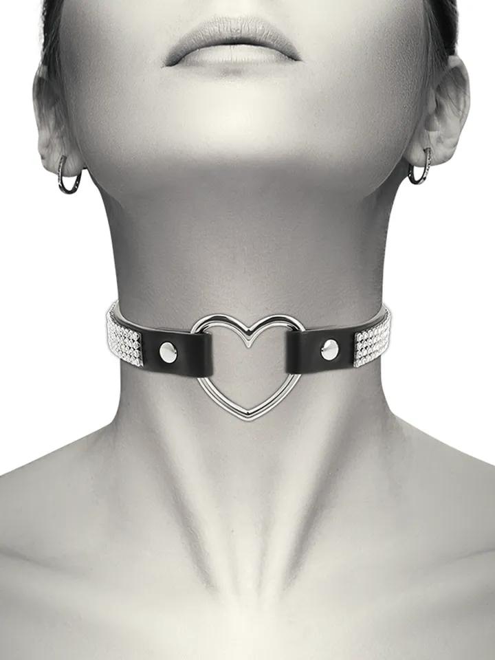 Hand Crafted Choker Vegan Leather Heart Choker