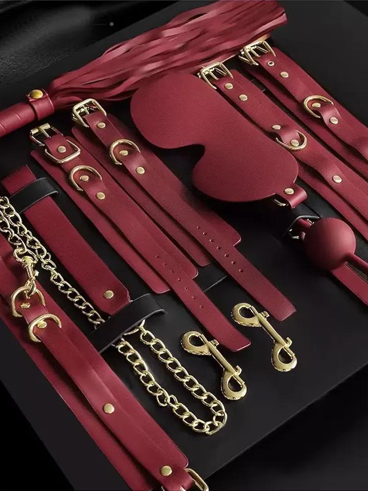 Luxury BDSM 11-pcs Kit Clarissa Red Bondage paket