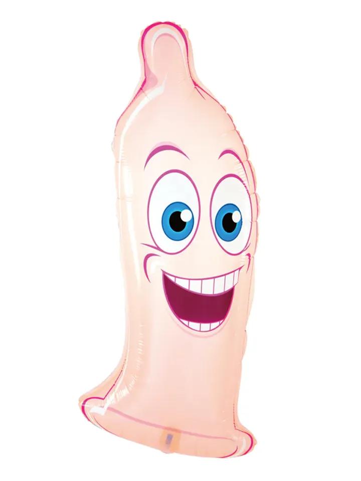 Foil Balloon Condom 42x98 cm Ballonger