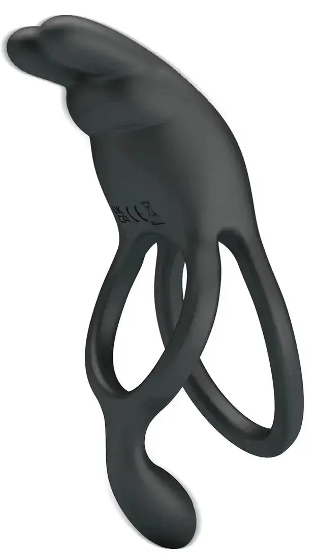 Dwayne Double Vibrating Rabbit Cock Ring Penisring med vibrator