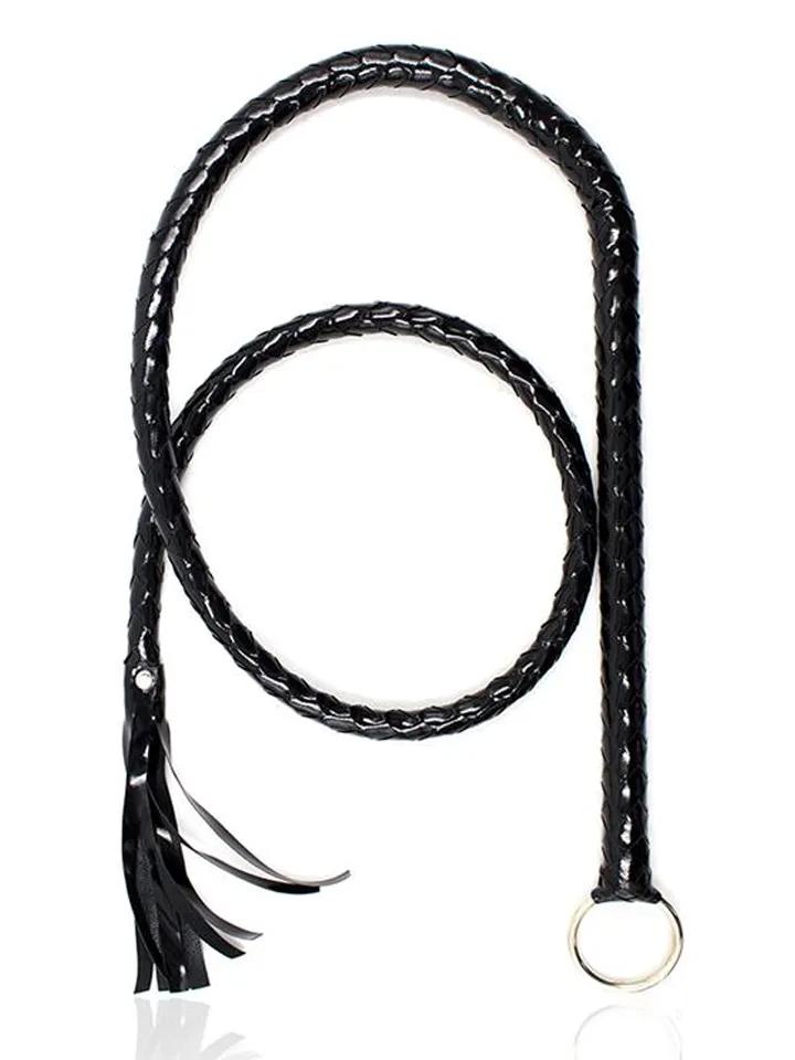 Shiny Black Long Whip 138 cm Piska