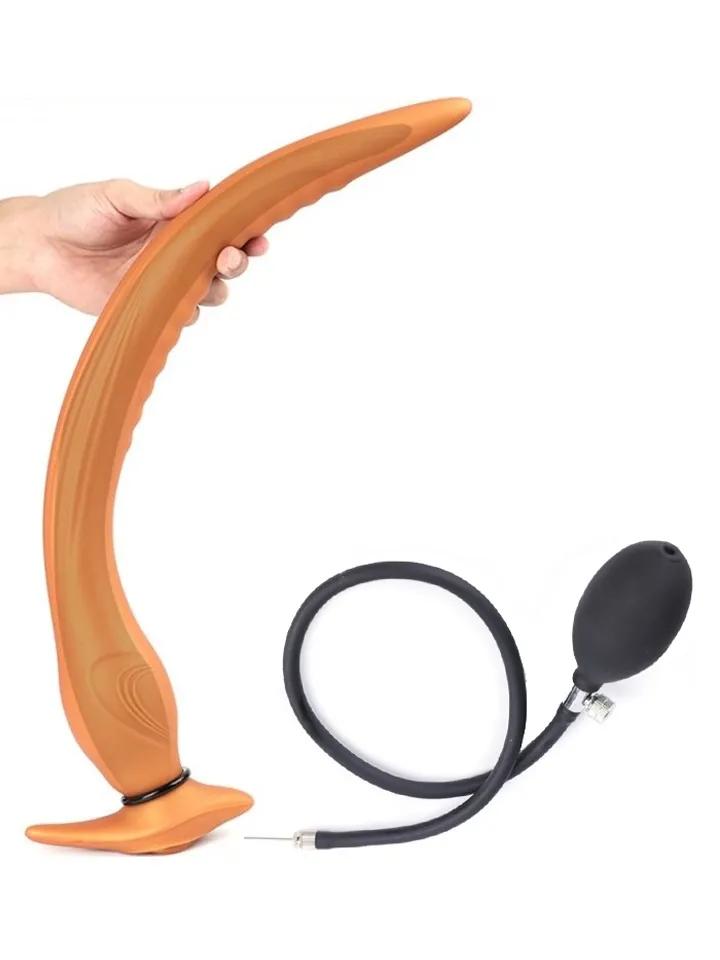 TheAssGasm Inflatable Long Plug 37 cm Uppblåsbar dildo