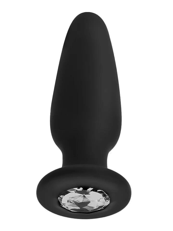 Silicone Anal Plug With Jewel 10,4 cm Analplugg