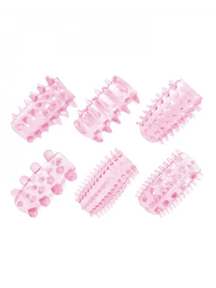 Timeless Flexible Cock Rings 6-pcs Fingersleeve