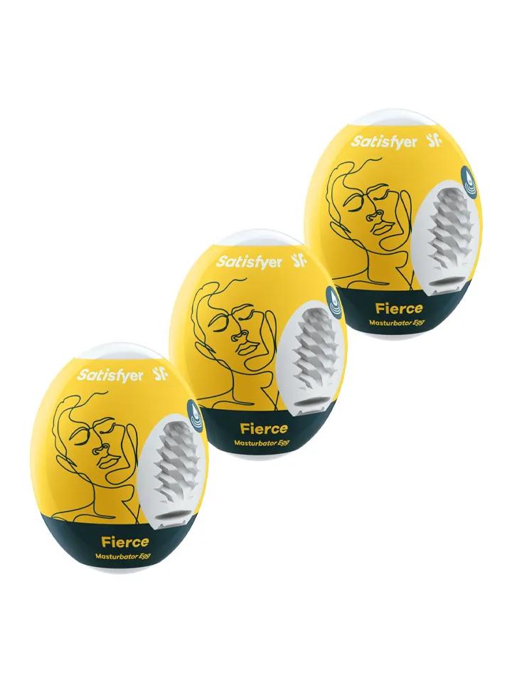 Satisfyer Masturbator Egg Fierce 3-pack Runkägg