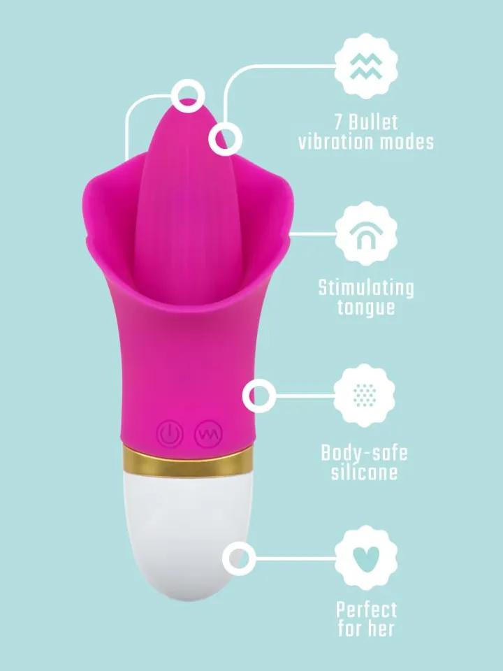 Teazers Clitoris Stimulator With Tongue Vibrator