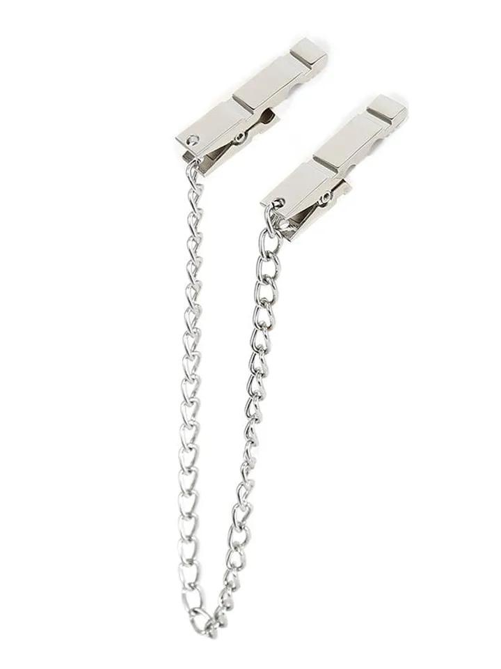 Chain Nipple Clamps Zinc 40,5 cm Bröstklämmor med kedja